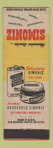 Matchbook Cover - Simoniz for Floors Furniture Woodwork