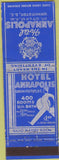 Matchbook Cover - Hotel Annapolis Washington DC Federal