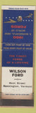 Matchbook Cover - 1960 Ford Wilson Bennington VT WORN