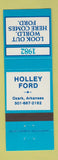 Matchbook Cover - 1982 Ford Holley Ozark AR