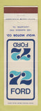 Matchbook Cover - 1972 Ford Wolf Motors Lancaster PA