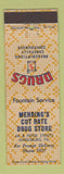 Matchbook Cover - Mehring's Cut Rate Drug Store Harrisburg PA