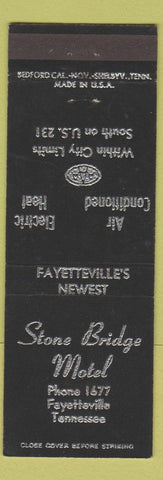 Matchbook Cover - Stone Bridge Motel Fayetteville TN
