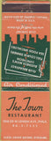 Matchbook Cover - The Town Restaurant Philadelphia PA