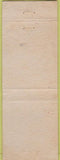 Matchbook Cover - The Town Restaurant Philadelphia PA