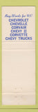 Matchbook Cover - 1965 Chevrolet Dodgeville WI Klusendorf Buick