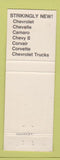 Matchbook Cover - Markhefka Chevrolet 1968 Windber PA