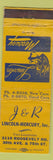 Matchbook Cover - J&R Lincoln Mercury Kenosha WI WORN