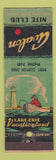 Matchbook Cover - Avalon Nite Club Port Clinton OH WEAR