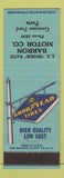 Matchbook Cover - Goodyear Tires Barron Motors Ford low phone #