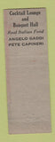 Matchbook Cover - La Rosa Italian Restaurant Sacramento CA Spaghetti