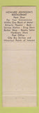 Matchbook Cover - Harvey's Motel Lynchburg VA