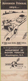 Matchbook Cover - Jefferson Federal Savings Washington DC