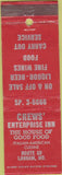 Matchbook Cover - Crews' Enterprise Inn Lanham MD