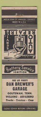 Matchbook Cover - Dan Brewer's Garage Ooltewah TN girlie