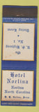 Matchbook Cover - Hotel Norlina NC