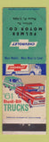 Matchbook Cover - 1961 Ford Trucks Fulmer Motor Milton PA econoline WEAR