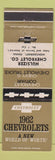 Matchbook Cover - 1961 Chevrolet Hulsizer Montgomery PA WEAR