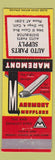 Matchbook Cover - Maremont Mufflers San Diego CA