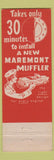 Matchbook Cover - Maremont Mufflers San Diego CA