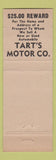 Matchbook Cover - Tart's Motors Fayetteville NC