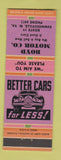 Matchbook Cover - Boyd Motors Summersville WV WEAR