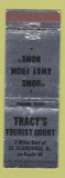 Matchbook Cover - Tracy's Tourist Court St Clairsville OH