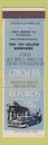 Matchbook Cover - 1961 Ford Henaman Esterville IA Mercury Comet Falcon WEAR
