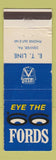 Matchbook Cover - 1966 Ford ET Line Denver PA WEAR