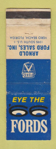 Matchbook Cover - 1966 Ford Arnold Vero Beach FL WEAR