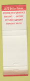 Matchbook Cover - 1970 Ford Huston Huntingdon PA