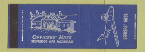 Matchbook Cover - Officers' Mess Selfridge Air Force Base MI