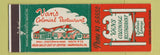 Matchbook Cover - Vans Colonial Restaurant Harrisburg PA