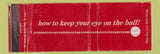 Matchbook Cover - ST Louis Cardinals Baseball Schedule 1966 WEAR