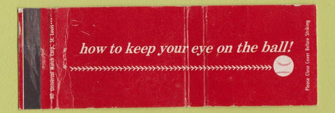 Matchbook Cover - ST Louis Cardinals Baseball Schedule 1966 WEAR