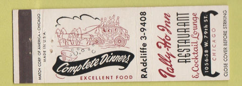 Matchbook Cover - Tally Ho Inn Restaurant Chicago IL