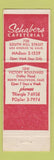 Matchbook Cover - Schabers Cafeterias Los Angeles CA North Hollywood