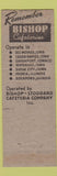 Matchbook Cover - Bishop Cafeterias Des Moines Davenport Waterloo IA Peoria IL