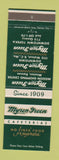 Matchbook Cover - Myron Green Cafeterias Topeka Mission KS Kansas City MO
