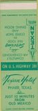 Matchbook Cover - Texan Hotel Pharr TX SAMPLE