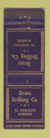 Matchbook Cover - Gross Drilling El Dorado KS