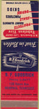 Matchbook Cover - BF Goodrich Tires Memphis TN SAMPLE