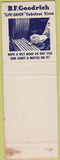 Matchbook Cover - BF Goodrich Tires Memphis TN SAMPLE