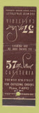 Matchbook Cover - 57th Street Cafeteria New York City