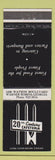 Matchbook Cover - 20th Century Cafeteria Warner Robins GA