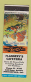 Matchbook Cover - Flannery's Cafeteria Indianapolis IN