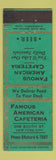 Matchbook Cover - Famous American Cafeteria New York City
