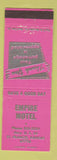 Matchbook Cover - Empire Motel St Francis KS