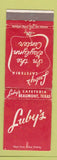 Matchbook Cover - Luby's Cafeterias Beaumont TX WORN