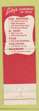 Matchbook Cover - Luby's Cafeterias Beaumont TX WORN